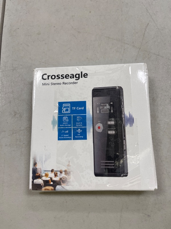 Photo 1 of 64GB Digital Voice Activated Recorder with Playback - 4552 Hours Audio Recording Device, 3072Kpbs HD Dual MIC Tape Recorder Device for Lecture A-B Repeat, MP3 Player,?64GB TF Card Included?
