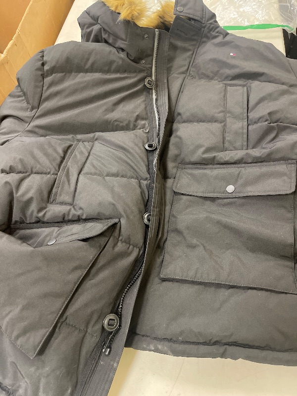 Photo 1 of Tommy Hilfiger Men's Arctic Cloth Heavyweight Performance Parka, Black, 5X