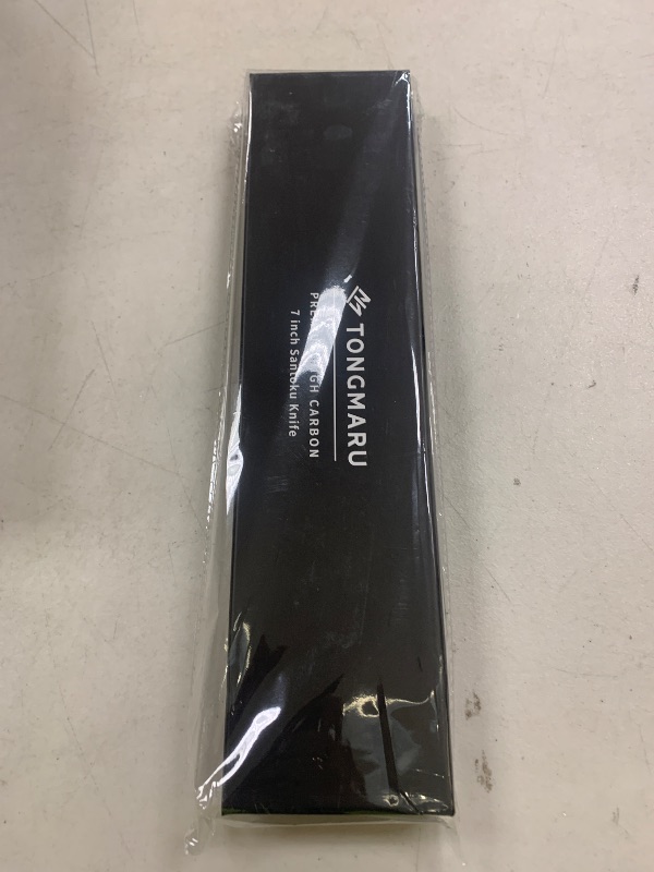 Photo 1 of TONGMARU Santoku Knife, 7 inch Professional High Carbon Razor Super Sharp German Stainless Steel - Japanese Chef Kitchen Knife with Ergonomic Forged PakkaWood Handle, with Luxury Gift Box, for Family