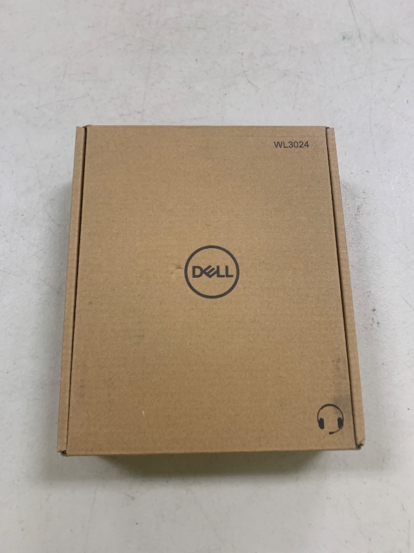 Photo 1 of Dell WL3024 Wireless Headset - Leatherette Headband, Built-in AI-Based Noise Cancellation Microphone, Boom mic - Black