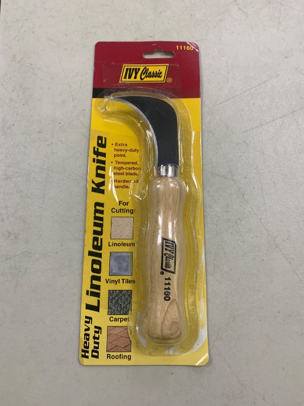 Photo 1 of IVY Classic 11160 Heavy-Duty Linoleum Knife, 1/Card