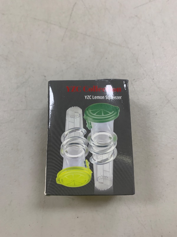 Photo 1 of YZC Lemon Squeezer – 2-Pack Lemon-Juicer – BPA-Free Plastic Lime Juicer– Compact Juice Extractor Citrus Press with Lid – Squeeze Lime for Cocktails, Drinks
