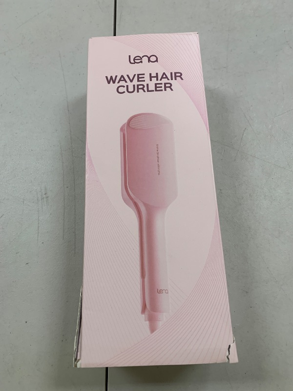 Photo 1 of Waver Curling Iron LENA S12 Beach Waver Curling Wand, Hair Tool with 2 Barrels, Anti-Scald Protection, Adjustable Time & Temps, Dual Voltage, Titanium Coating for Effortless, Long-Lasting Waves