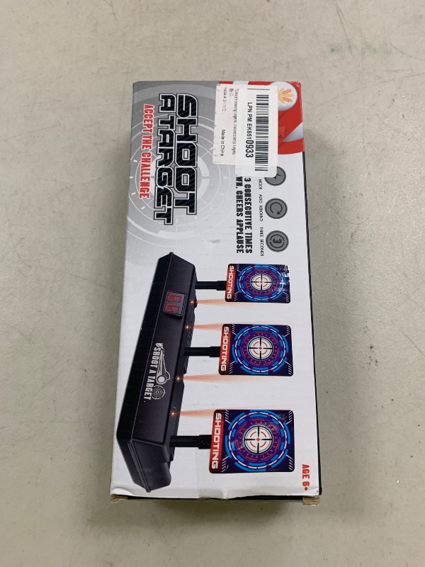 Photo 1 of TORMEN Shooting Target for Nerf Gun Foam Dart, Digital Scoring Auto Reset Targets with Light Sound Effect(3 Targets