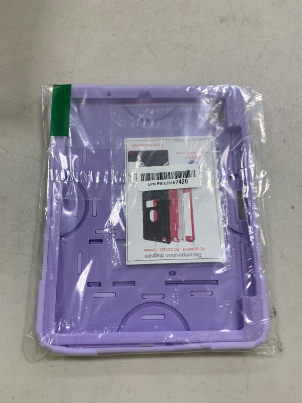 Photo 1 of Cantis Case for iPad Air 11-inch (M3) 2025/ (M2) 2024, iPad Air 5th/4th Generation (2022/2020) 10.9 Inch, Heavy Duty Shockproof Rugged Protective for i Pad Air 11'', Purple+Purple
