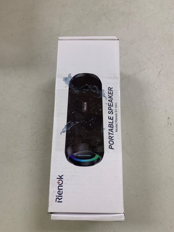 Photo 1 of RIENOK Portable Bluetooth Speaker 30W Dual Pairing True Wireless Stereo HD Sound IPX7 Waterproof Outdoor Sport Shower Wireless Speaker Bluetooth 5.3 for Home Party