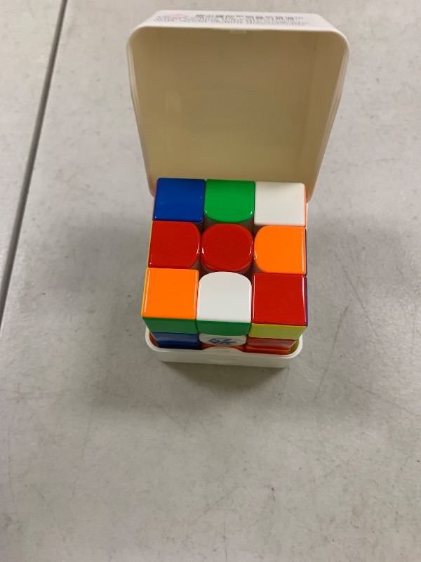 Photo 1 of GAN 15 Maglev Speed Cube 3x3, GAN Magnetic Cube Perfectly Combines Weight, Magnet and Structure, 58.6g Ultra-Lightweight, Brain Teasers Puzzle Cube for Kids Adults, Flagship Speedcube UV Coated