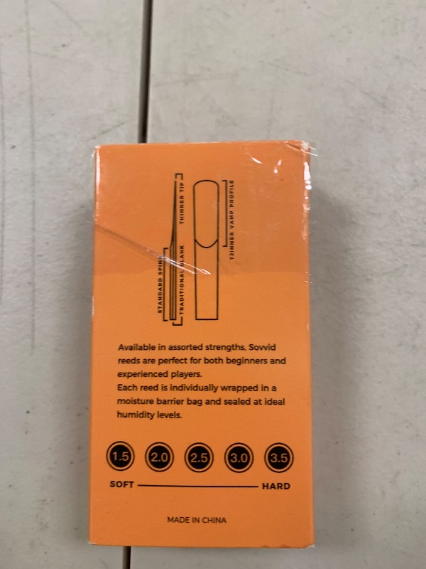 Photo 1 of Sovvid Handcrafted Tenor Saxophone Reeds 3.0 – Premium Natural Cane, Warm & Rich Tone, Durable & Consistent, Thinner Tip for Easy Play, Individually Packed with Portable Reed Case (Box of 10)