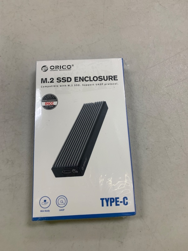 Photo 1 of ORICO M.2 NVMe/SATA SSD Enclosure - USB 3.1 Gen 2 (10 Gbps) Support UASP for M.2 NVMe/SSD Size 2230/2242/2260/2280
