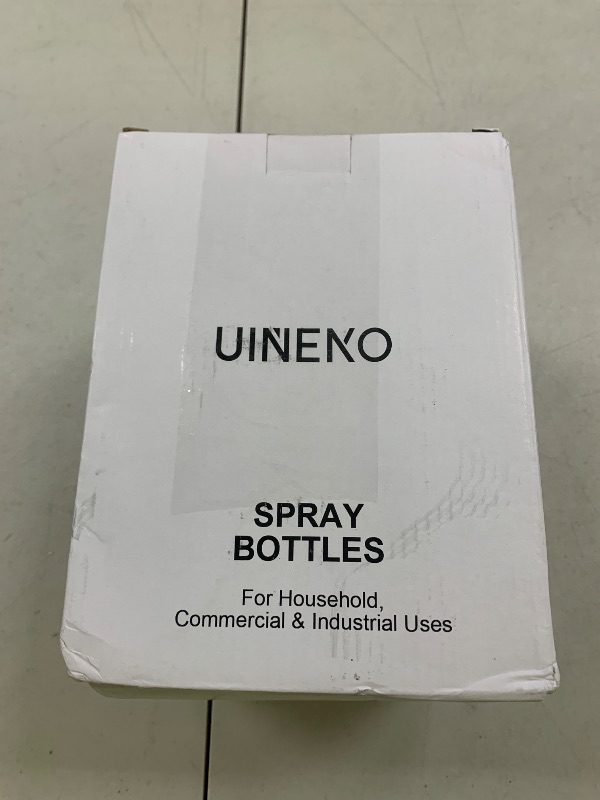 Photo 1 of Uineko Plastic Spray Bottle (4 Pack, 24 Oz, All-Purpose) Heavy Duty Spraying Bottles Leak Proof Mist Empty Water Bottle for Cleaning Solution Planting Pet with Adjustable Nozzle and Measurements