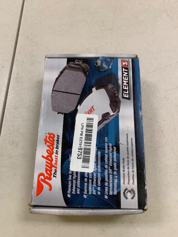 Photo 1 of Raybestos Element3 EHT™ Automotive Replacement Rear Brake Pad Set for Selected 2018-2022 Honda Accord, 2020-2021 Honda Civic, 2019-2021 Honda Insight (EHT2102H)