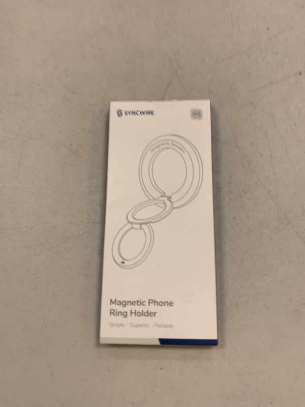 Photo 1 of SYNCWIRE for MagSafe Ring Phone Holder, 360° Rotation Magnetic Cell Phone Grip Dual-Sided Magnets Phone Ring Kickstand Compatible with iPhone 16 15 14 13 12 Pro Max MagSafe, Android, Samsung etc.