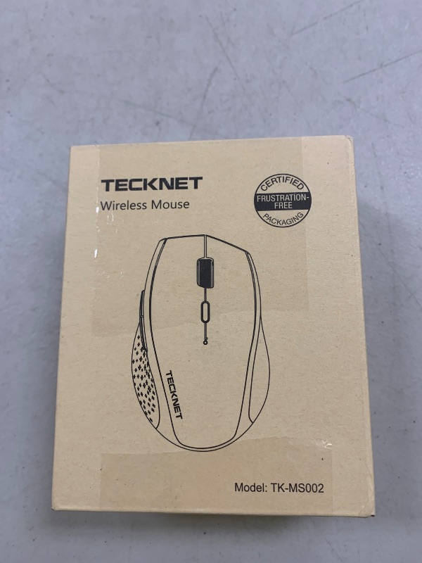 Photo 1 of TECKNET Wireless Mouse Jiggler, USB-C Rechargeable Mouse, Silent Mouse Quiet Click, Build-in Mouse Mover, 6400 DPI Ergonomic Mouse, 2.4G Cordless Computer Mice for Mac, Laptop, Desktop, PC