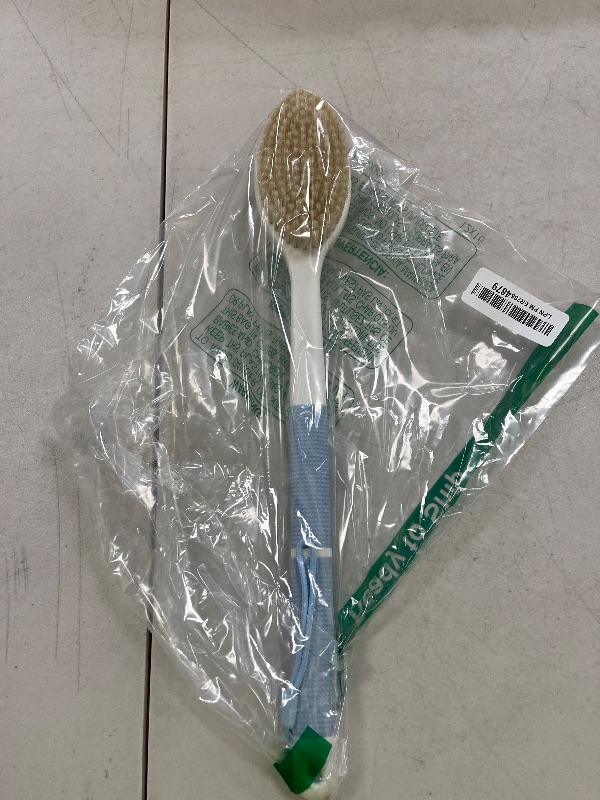 Photo 1 of Backski Back Scrubber Anti Slip for Shower,Shower Brush Long Handle with Stiff and Soft Bristles,Body Exfoliator for Bath or Dry Brush(Blue)