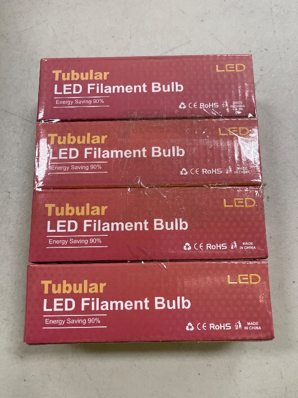 Photo 1 of Bonlux LED T6.5 Exit Sign Clear Light Bulbs, 2W E17 Intermediate Base T6.5 LED Appliance Bulb (20W Incandescent Equivalent) for Refrigerator Freezer, Daylight 6000K (4-Pack,E17 Base)