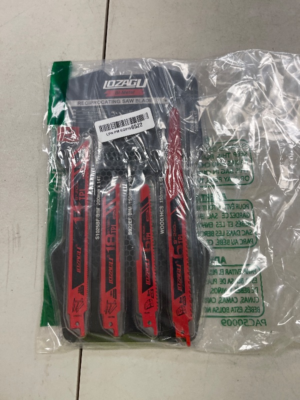 Photo 1 of LOZAGU 10-Piece Reciprocating Saw Blades Set, 6 to 9 Inch Metal/Woodcutting Saw Blades, Pruner Saw Blades