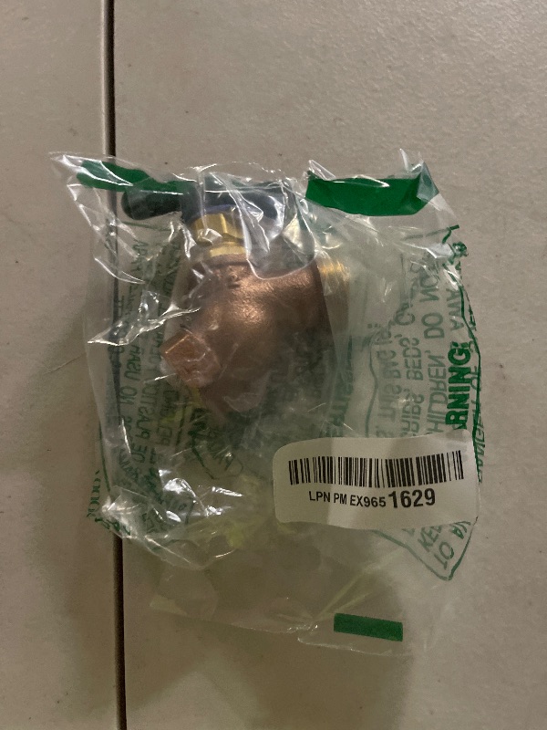 Photo 1 of Eastman Heavy-Pattern Female No-Kink Hose Bibb, 1/2 Inch FIP Connection, Brass Plumbing Fitting, 48624