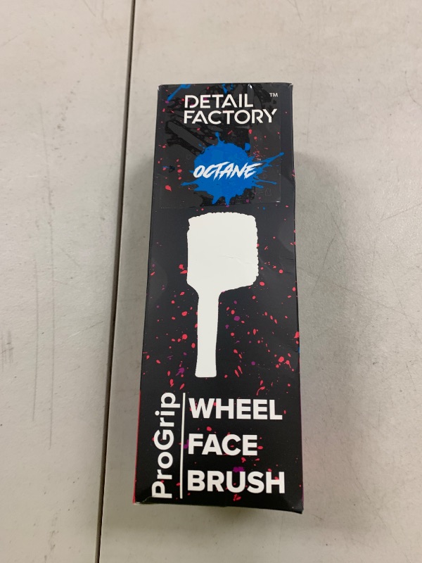 Photo 1 of Detail Factory - ProGrip Wheel Face Brush - Ergonomic ProGrip Handle - Premium Wheel Cleaner Brush - Soft Flagged-Tip Bristles - Octane Underglow
