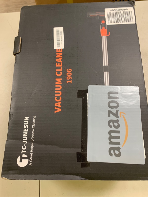 Photo 1 of TC-JUNESUN 23Ft Corded Vacuum Cleaner, 600W Powerful Self-Standing Stick Vacuum for Home with 20Kpa Suction, 2 Speeds Lightweight Household Vacuum Cleaner for Carpet,Hardwood Floors and Pet Hair