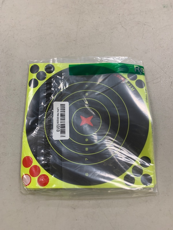 Photo 1 of ATFLBOX 8 Inch Splatter Adhesive Bullseye Fluorescent Yellow Shooting Target Stickers, Shooting Outdoor and Indoor Ranges, Rective for Handguns, Rifle, Pistol, Pellet Guns, Airsoft, BB Guns (50 Pack)