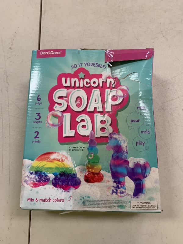 Photo 1 of Dan&Darci Unicorn Soap Making Kit - Girls Crafts DIY Project Age 6+ Year Old Kids - Unicorn Girl Gifts - Science STEM Activity Teenage Gift - Make Your Own Soap Kits - Craft Toys Ages 6 7 8 9 10 11 12