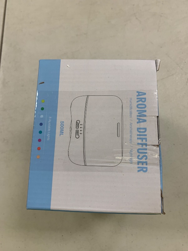 Photo 1 of Aromatherapy Essential Oil Diffuser for Room: 500ml Oil Diffuser Colorful Aroma Air Humidifier with Adjustable Cool Mist Mode, Waterless Auto Off Ultrasonic Diffusers for Large Room Home Office(Brown)