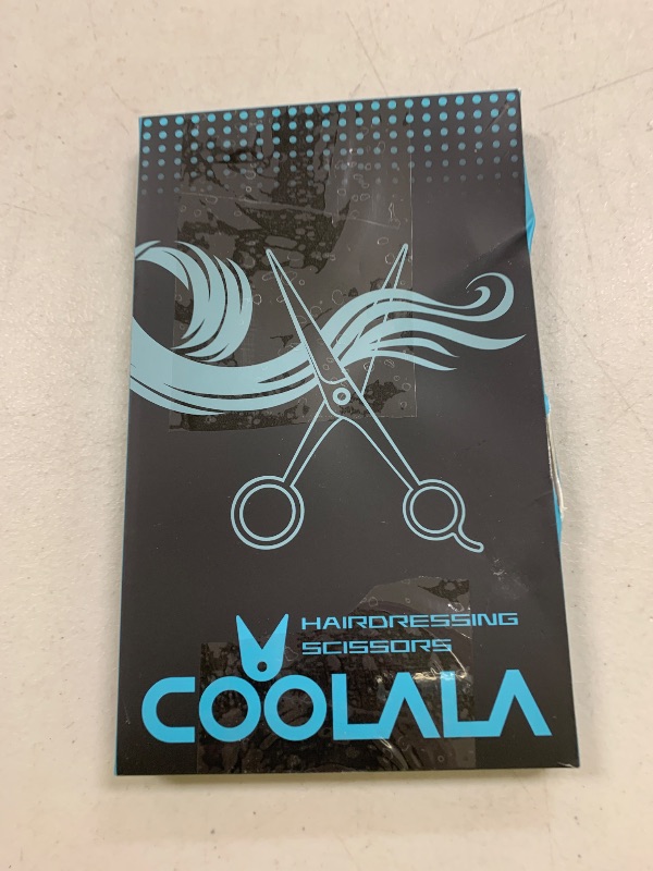 Photo 1 of COOLALA Stainless Steel Hair Cutting Scissors Thinning Shears 6.5 Inch Professional Salon Barber Haircut Scissors Family Use for Man Woman Adults Kids