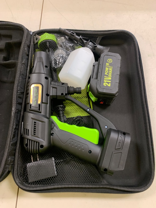Photo 1 of Cordless Pressure Washer Battery Powered; 990 PSI Cordless Power Washer with 4.0Ah Battery&Charger & 6-in-1 Nozzle; Portable Power Washer Cordless for Home; Battery Pressure Washer for Car Wash, Yard