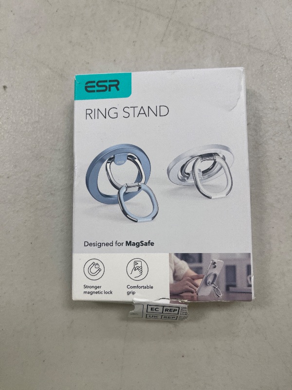 Photo 1 of ESR for MagSafe Phone Grip, MagSafe Ring Holder, Magnetic Phone Ring Holder, Magnetic Phone Grip with 2-Way Stand for iPhone 17/16/15/14/13/12, Samsung, Google, All Smartphones(2 Metal Rings included)