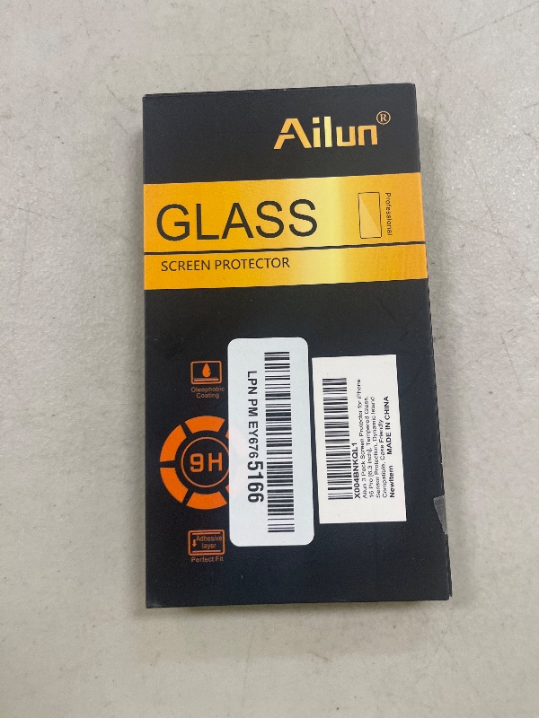 Photo 1 of Ailun 3 Pack Screen Protector for iPhone 17 / iPhone 16 Pro [6.3 inch] with Installation Frame, Tempered Glass, Sensor Protection, Dynamic Island Compatible, Case Friendly