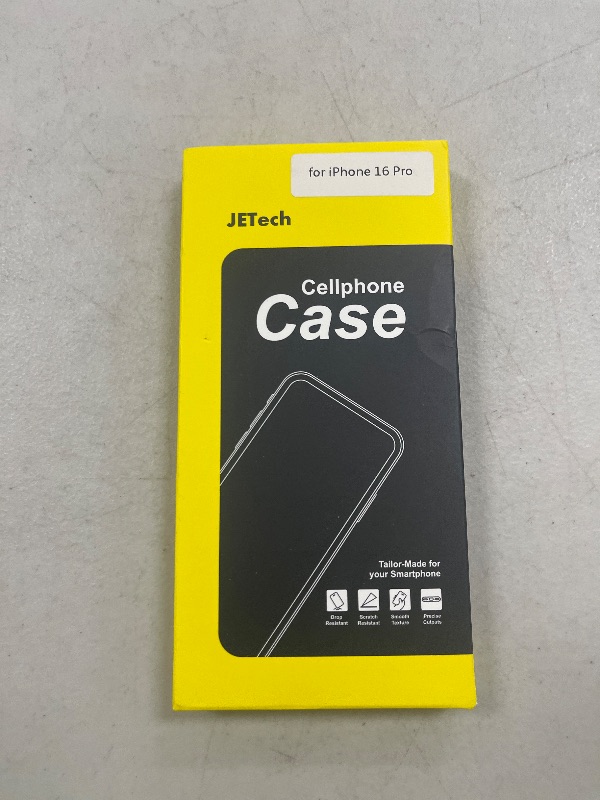 Photo 1 of JETech Matte Case for iPhone 16 Pro 6.3-Inch, Shockproof Military Grade Drop Protection, Frosted Translucent Back Phone Cover, Anti-Fingerprint (Black)