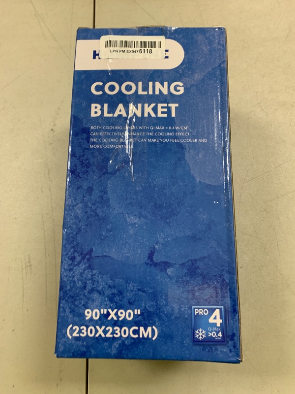 Photo 1 of HOMFINE Cooling Blankets for Hot Sleepers - Summer Blanket Thin Lightweight Breathable Soft Double Side Enhanced Cooling for Bed Couch Sofa, Keep Cool for Night Sweats (Grey, 90 x 90 inches)