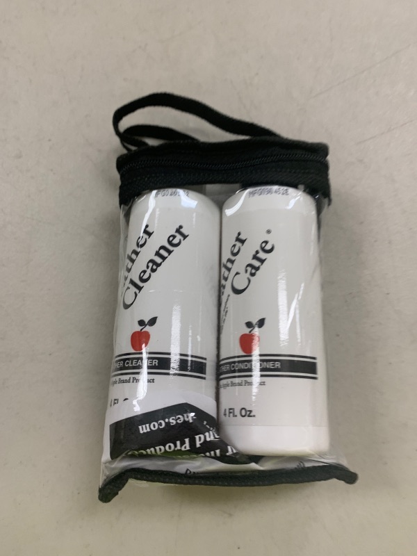 Photo 1 of Apple Brand Leather Cleaner & Conditioner Kit - for Use On Leather Purses, Handbags, Shoes, Boots & Accessories - Safe On Colored and Natural Leather