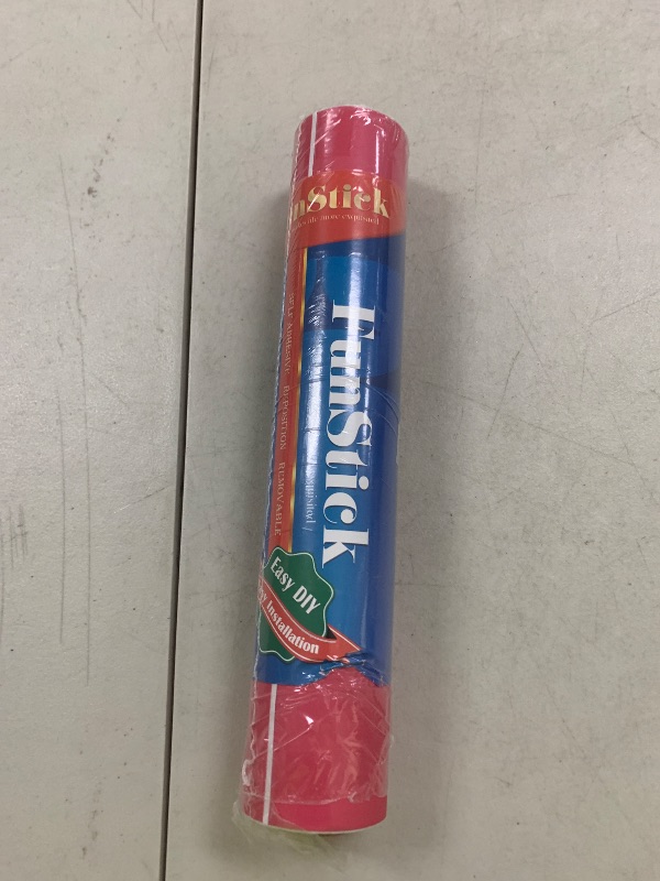 Photo 1 of FunStick Hot Pink Wallpaper Peel and Stick Dark Pink Contact Paper for Cabinets Drawers Desk Waterproof Self Adhesive Removable Wall Paper Roll for Girls Bedroom Bathroom Kids Classroom Walls 12"x200"