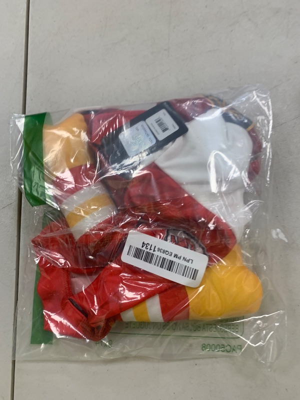 Photo 1 of NFL Kansas City Chiefs Officially Licensed Running Dog Costume Includes 2 pc Set - Bodysuit and Hat (Red, Small, Kansas City Chiefs)
