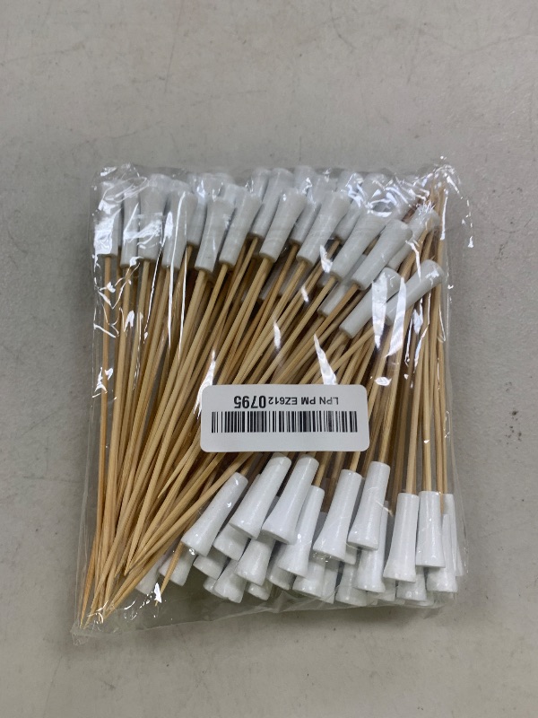 Photo 1 of Meanplan Golf Tee Toothpicks for Appetizers Masters Hole in One Party Golf Themed Tee Skewers Bamboo Cocktail Picks for Sandwich Fruit Catered Events Buffet Supplies, White(100 Pcs,5.91 inches)