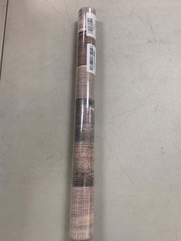 Photo 1 of Qianglive Vintage Wood Wallpaper Rustic Wood Wallpaper Stick and Peel Self Adhesive Distressed Wood Look Wallpaper Vinyl Shelf Home Wood Panel Wall Paper Covering Film 17.3"× 120"