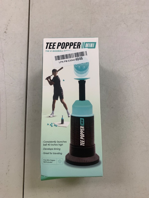 Photo 1 of Bandit Sports Baseball Training Mini Tee Popper, Hitting Tee for Perfect Swings, Batting Machine for Practicing Hitting Without a Pitcher (1 Popper Ball Included)