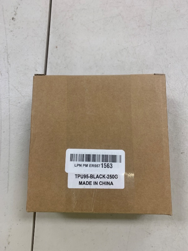 Photo 1 of LOTACTREE TPU Filament 1.75mm 250g (0.55lb) Black, 95A Flexible Rubber-Like 3D Printer Filament, High Elasticity +/-0.03mm Accuracy, Tangle-Free Spool for FDM Printers