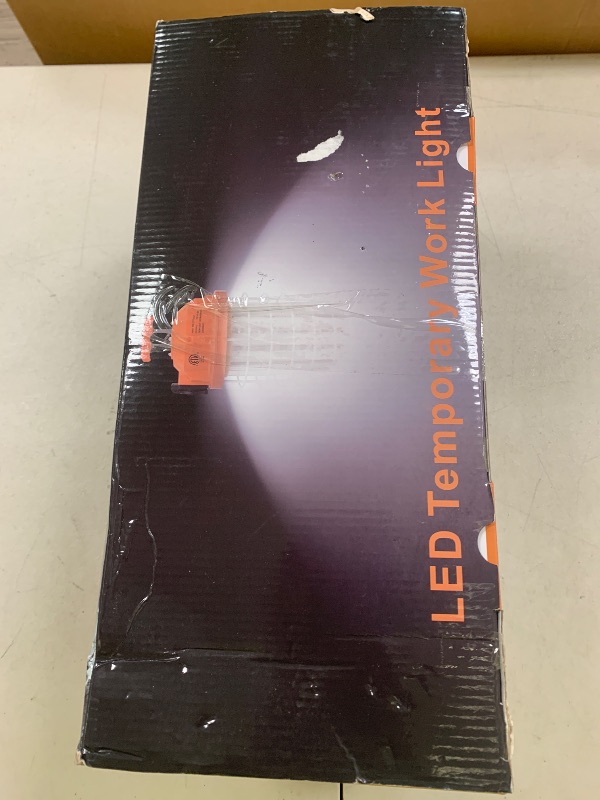 Photo 1 of NS LED Temporary Work Light 150W IP64 Portable Linkable 24250 Lumens 5000K Daylight LED Construction Lights with 16.4FT Cord and Hook, Durable Job Site Lighting for Indoor and Outdoor Area Lighting