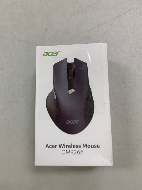 Photo 1 of acer Wireless Mouse for Laptop, 2.4GHz Computer Mouse 3 Adjustable DPI Office Cordless USB Mice with USBA Receiver, 6 Buttons, 1600 DPI, Medium to Large Sized Hands Compatible with PC, Laptop, Desktop