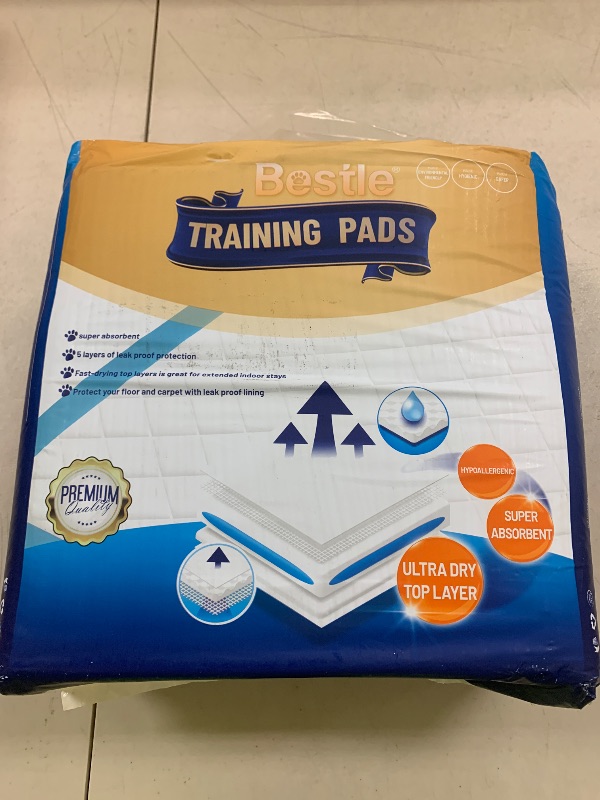 Photo 1 of BESTLE Extra Large Pet Training and Puppy Pads Pee Pads for Dogs 28"x34" -40 Count Super Absorbent & Leak-Proof