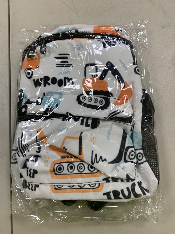 Photo 1 of ALAZA Todder Backpack Funny Construction Transport Cars Kid's Backpack Lightweight Preschool Kindergarten Book Bag Practical and Durable Daycare Bag for Travel,Toys