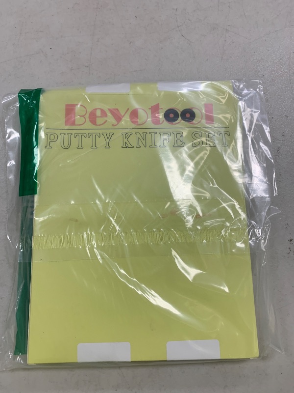 Photo 1 of Putty Knife, 4Pcs Spackle Knife Set (2, 3, 4, 5 in), Stainless Steel Paint Scraper, Taping Knife Tool for Repairing Drywall, Removing Wallpaper, Applying Putty, Plaster, Cement, Adhesive