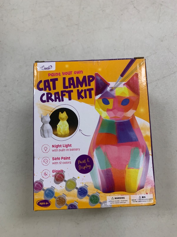 Photo 1 of Paint Your Own Cat Lamp Kit, Arts and Crafts for Kids Ages 8-12, Art Supplies Painting kit for Kids 6-12, Cat Night Light Toys Girls Boy Birthday Christmas Gifts for Kid Ages 3 4 5 6 7 8 9 10 11 12+