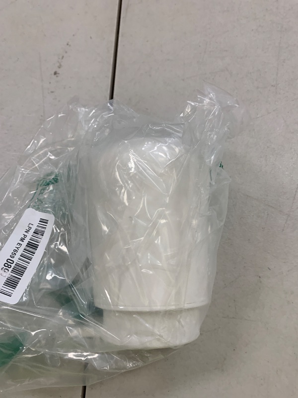 Photo 1 of YAUKPH Matte Cream White Liquid Hand Soap Dispenser Plastic 11 oz - Modern Minimalist Style for Bathroom & Kitchen Countertop Refillable