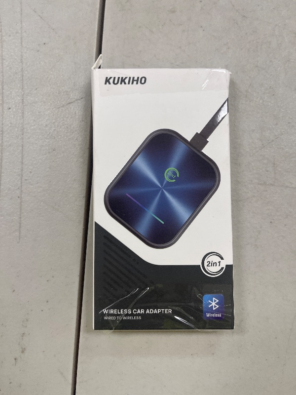 Photo 1 of Wireless CarPlay Adapter for iPhone, 2 in 1 Wireless CarPlay and Android Auto Adapter Converts Factory Wired to Wireless, Plug and Play Car Play Adapter with Stable Control and No Delay