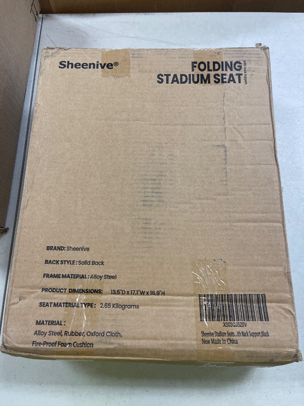 Photo 1 of Sheenive Stadium Seats for Bleachers with Back Support, Bleacher Seats with Backs and Cushion Wide, Padded Portable Folding Comfort Stadium Chair with Shoulder Strap, Perfect for Sports Events