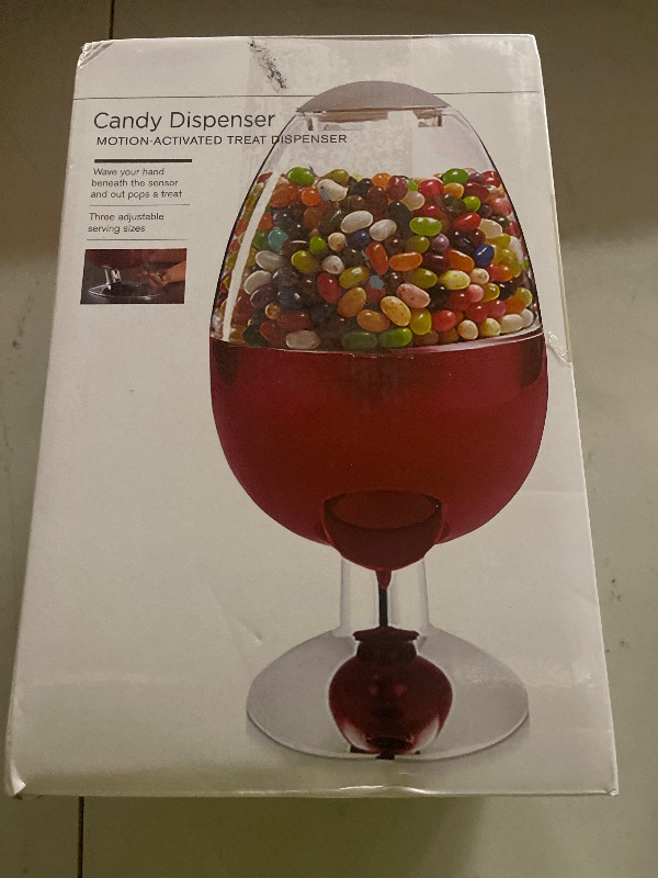Photo 1 of Smartang 12" Large Automatic Candy Dispenser Machine Countertop,Vintage Motion Activated Candy Dispenser Touch Free,3 Distribution Options Desktop Auto Candy Dispenser for Office Desk,Home,Party