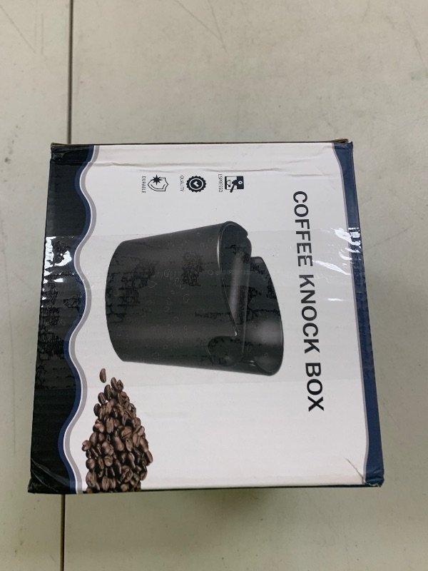 Photo 1 of IAOSEN Knock Box 6 Inch Extra Large Capacity Design Espresso Knock Box Shock-absorbent Knock Box Espresso with Removable Knock Bar and Non-Slip Base Espresso Accessories for Home/Office